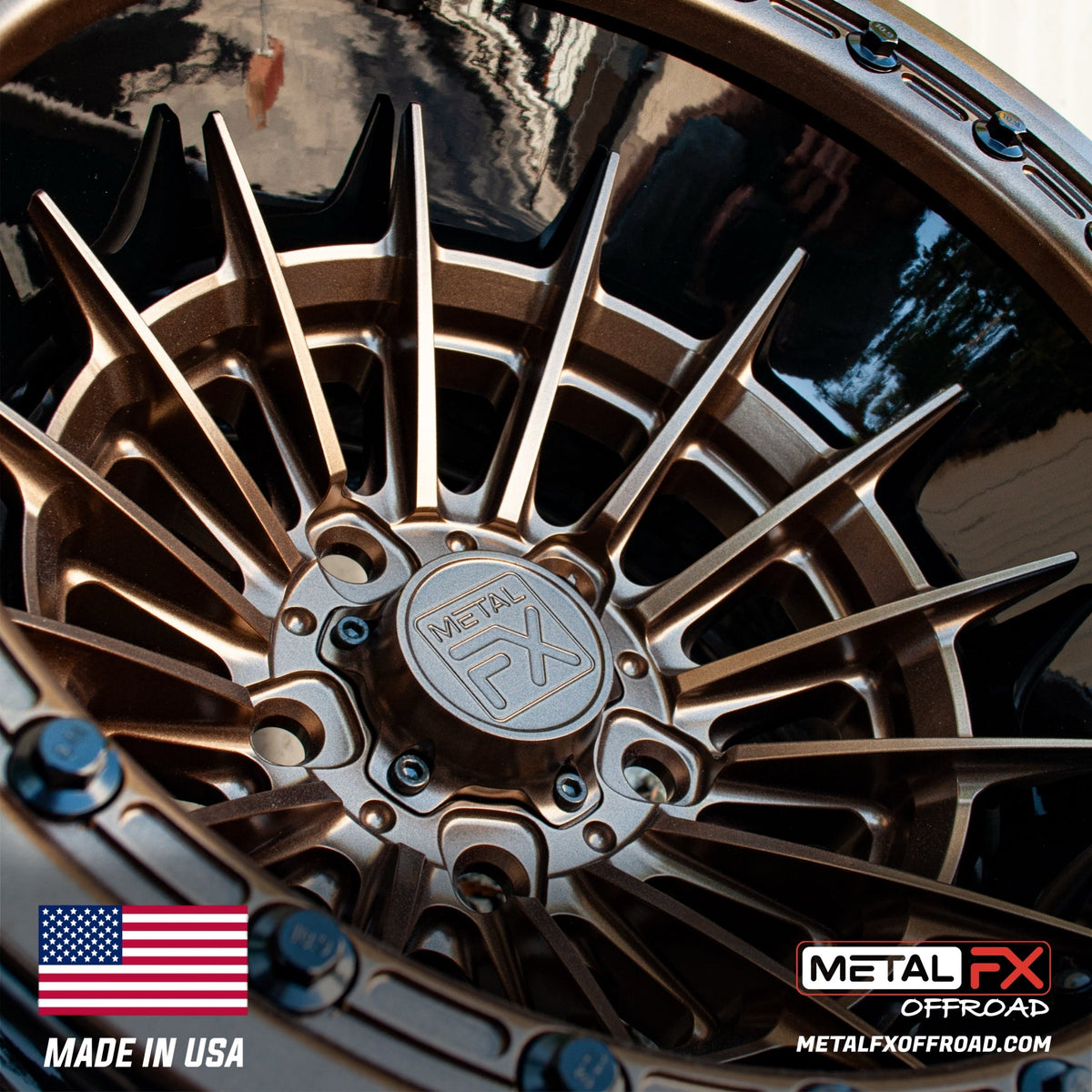 Metal FX Offroad Mobster R Forged 3-Piece Beadlock UTV Wheel