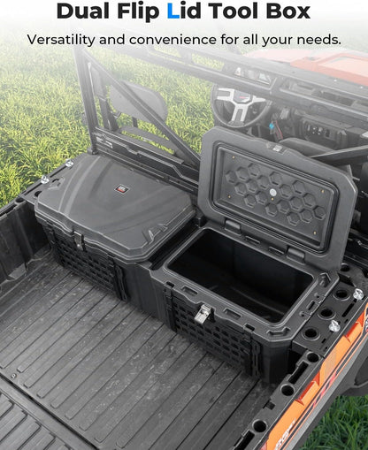 UTV Bed Box 29GAL for Polaris Ranger 1000 / XP 1000 / CREW 2018-2024 - Kemimoto