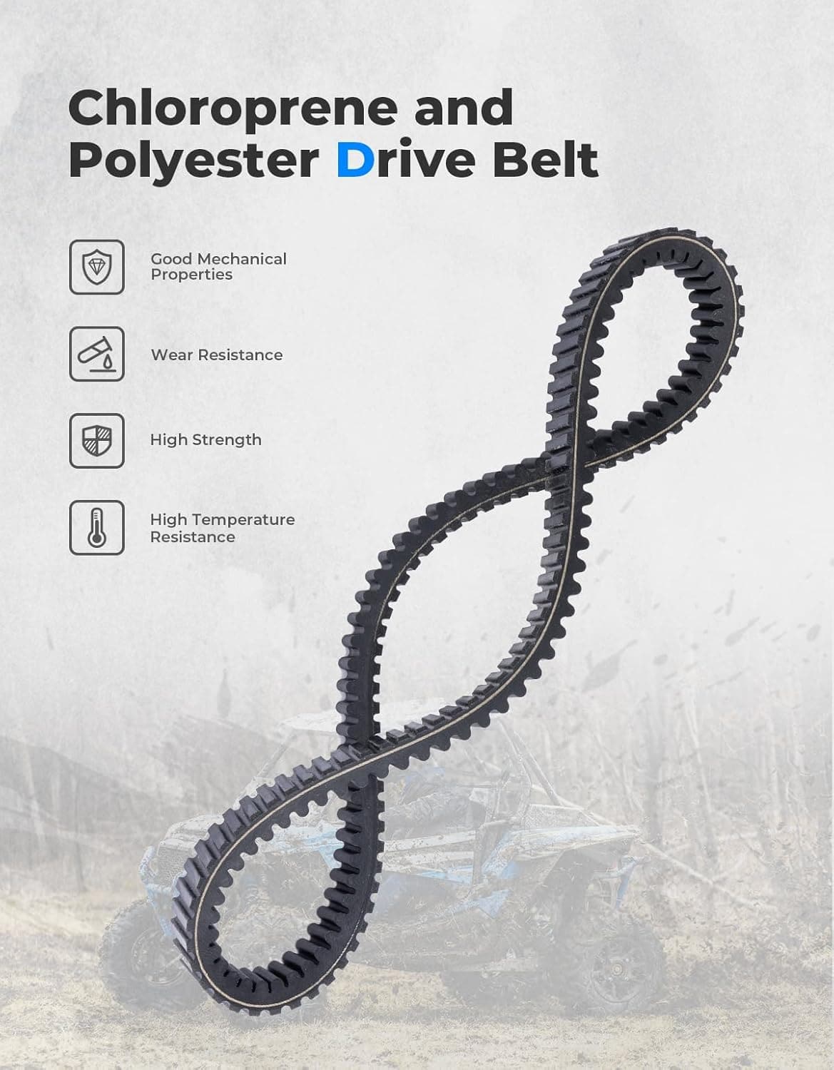 Upragded UTV Drive Belt for Polaris RZR XP 1000/General XP 1000