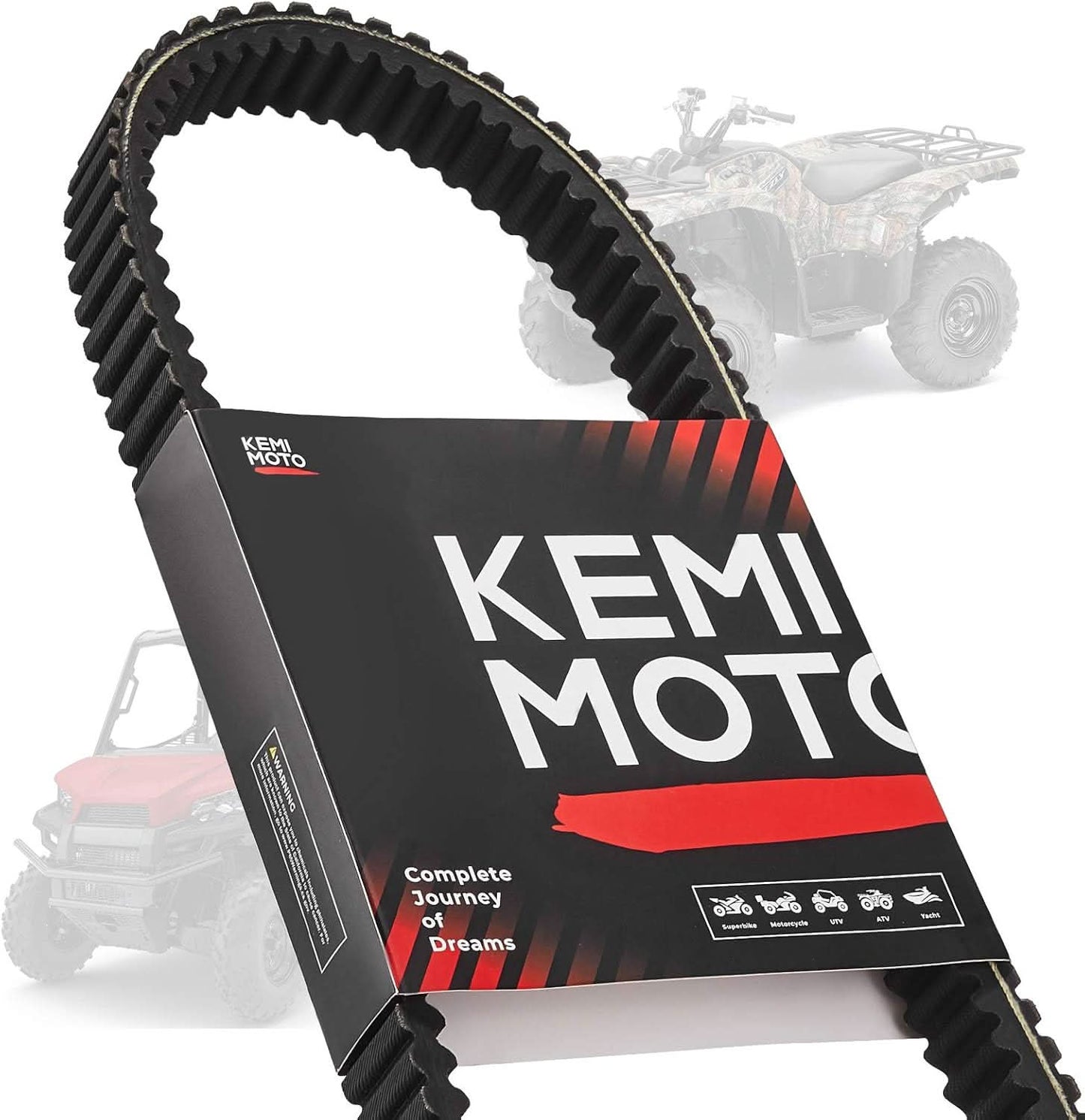 Heavy-Duty Carbon Drive Belt for Polaris Sportsman 400/500, Ranger XP 875cc, Scrambler - Kemimoto
