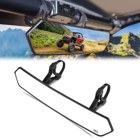 UTV 1.65"-2" Round Tube Adjustable Rear View Mirror & UTV 1.75"-2" Round Tube Adjustable Side Mirrors - Kemimoto