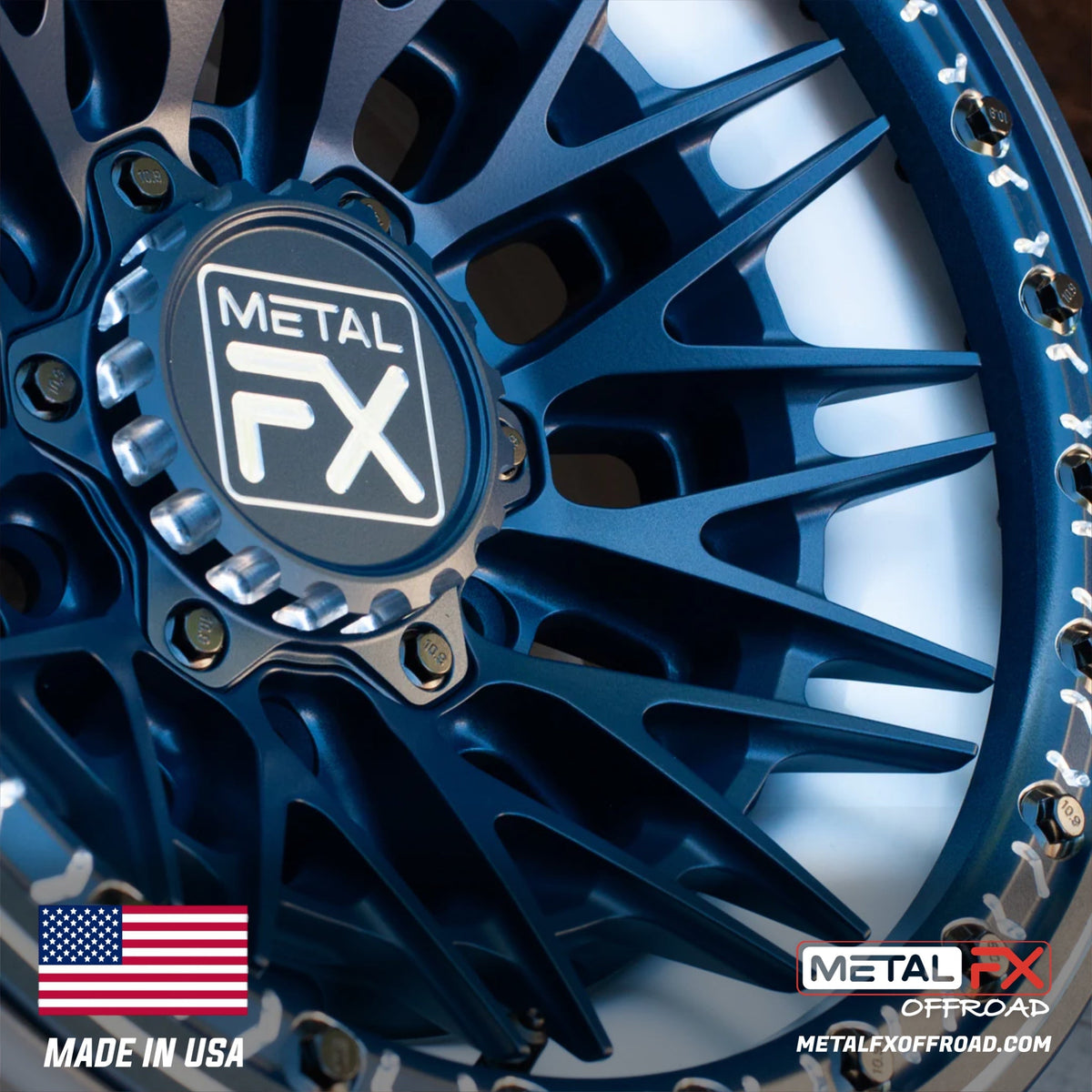 Metal FX Offroad Fang 6R Forged 3-Piece Beadlock UTV Wheel