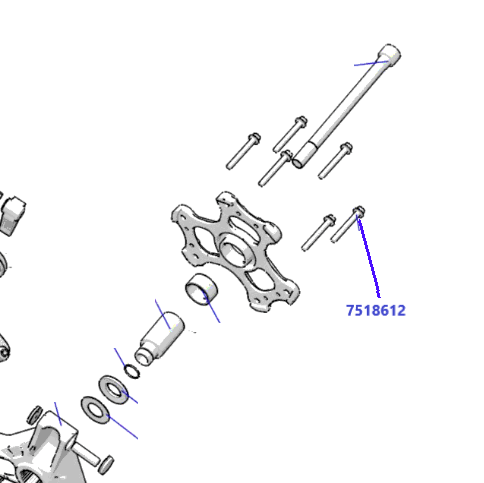 Rpm Rzr Xpt, Turbo S, Rs1 & Xpedition, Primary Clutch Cover Bolt Oem #7518612 M6X1X35Mm