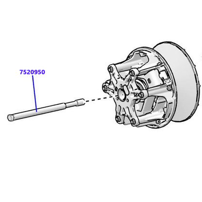 Rpm Polaris Pro R, Pro Xp, Turbo R P90 Titanium Primary Clutch Bolt # 7520950 M14X1.5X180