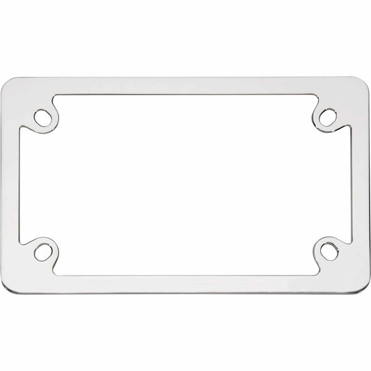 Neo Motorcycle License Plate Frame, Chrome