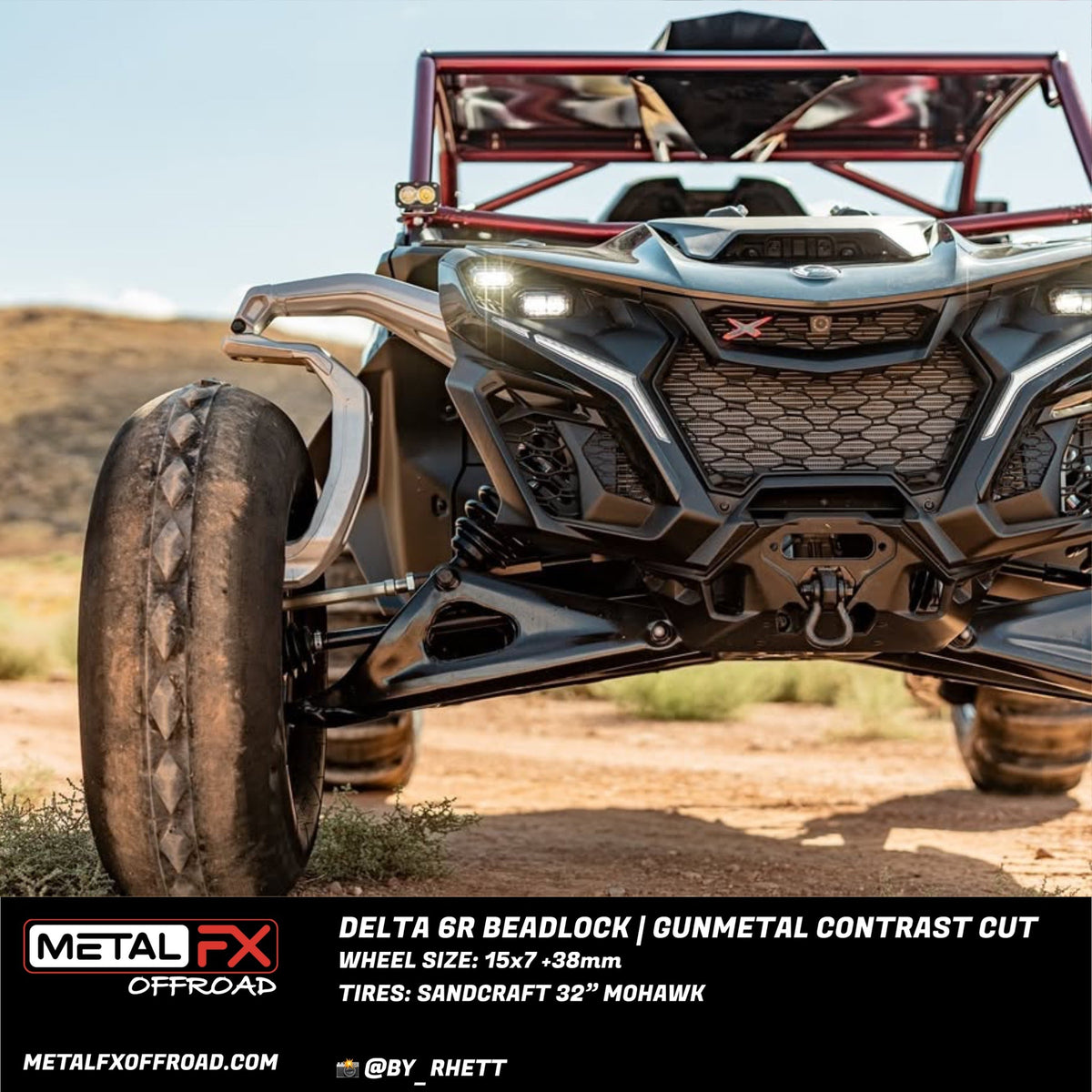 Metal FX Offroad Delta 6R Beadlock UTV wheel