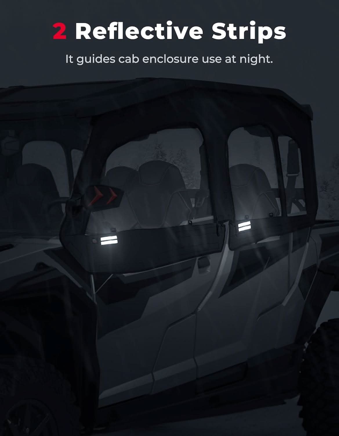 Upgraded Soft Upper Doors for Polaris General 4 1000 / XP 4 1000 - Kemimoto