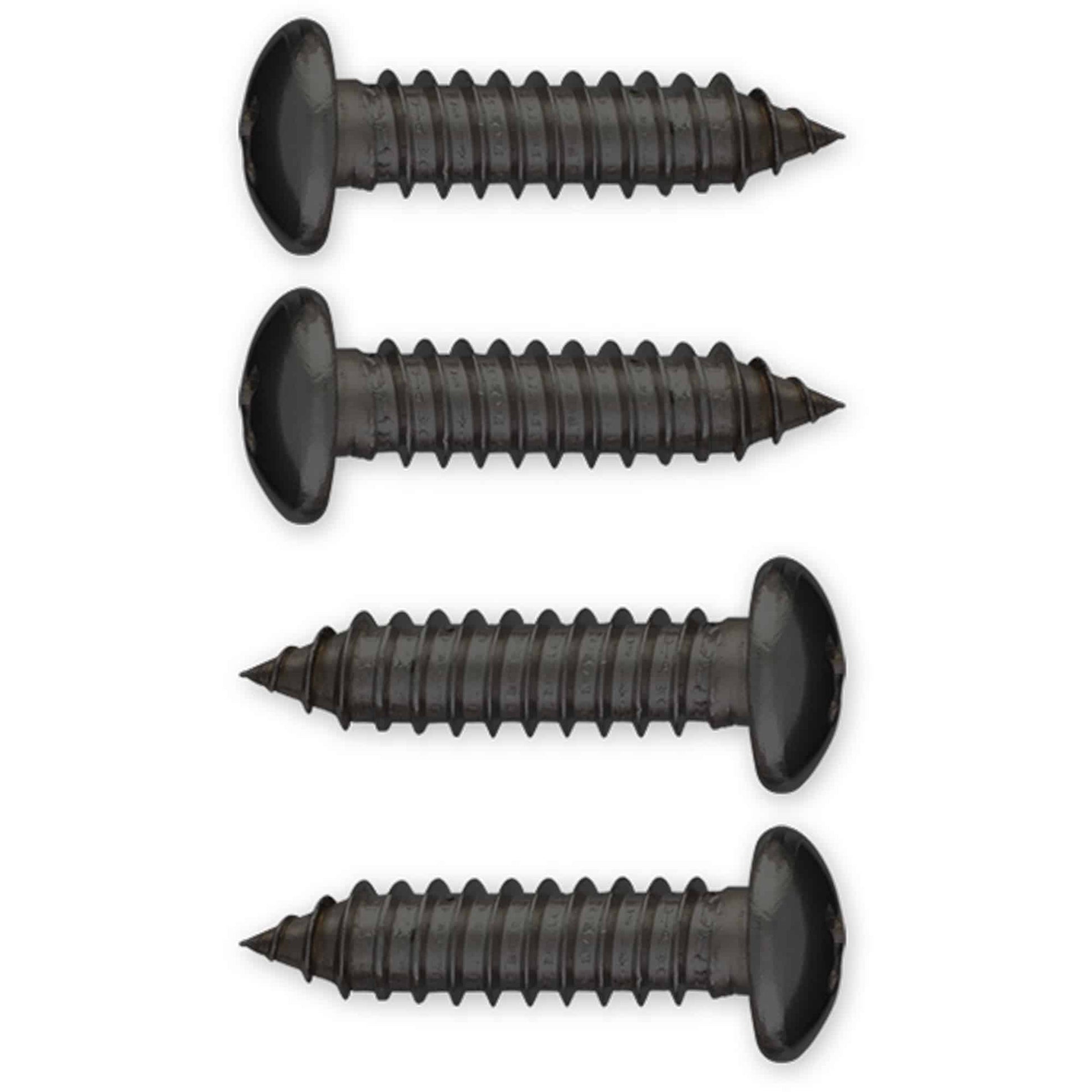 Tapping License Plate Fasteners, Stainless Black