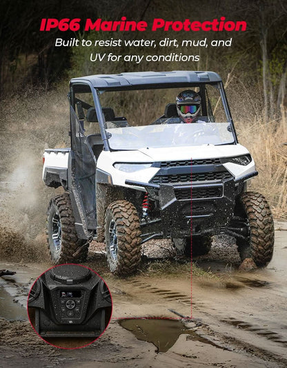 UTV 3-Speaker Audio Kit For Ranger 1000|1000 XP 1000|XP Crew - Kemimoto