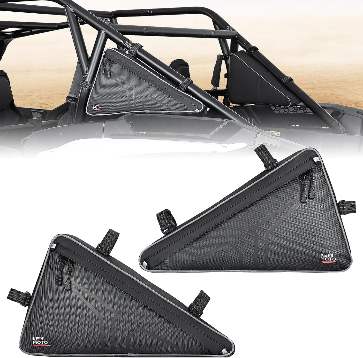 UTV Storage Bags Side Tool Bags for Polaris RZR XP 1000/4 2024-2025 - Kemimoto