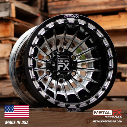 Metal FX Offroad Mobster 6R Forged 3-Piece Beadlock UTV Wheel