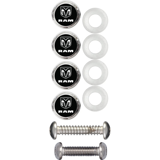 RAM License Plate Fastener Cap Kit