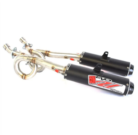 Big Gun Exhaust 08-14 Yamaha Rhino 700 EFI EVO U Series Dual Full Syst Exhaust