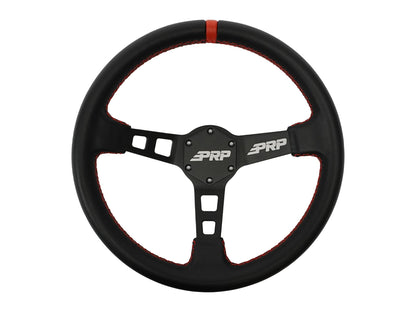 Deep Dish Leather Steering Wheel