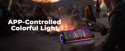 Midnight 40 16" Bluetooth Sound Bar â€?026 Compact RGB UTV Speaker for Golf Cart, ATV, Polaris RZR