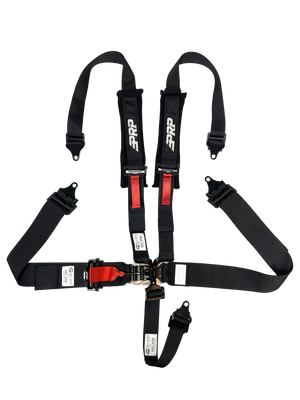 5.2 Harness Latch & Link with 2" Shoulders, 3" Lap Belts and Removeable Pads (SFI 16.1), Black