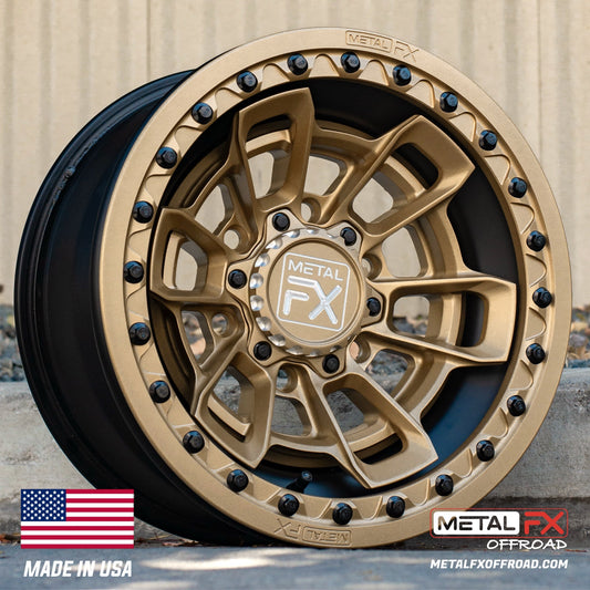 Metal FX Offroad Phoenix 6R Forged 3-Piece Beadlock UTV Wheel