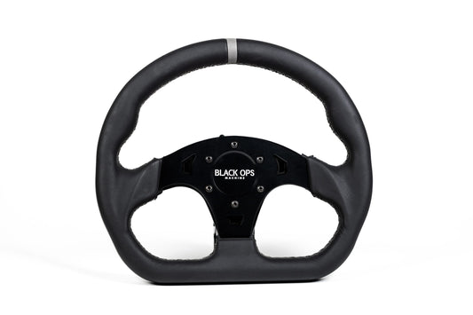 Leather D-Shaped Steering Wheel