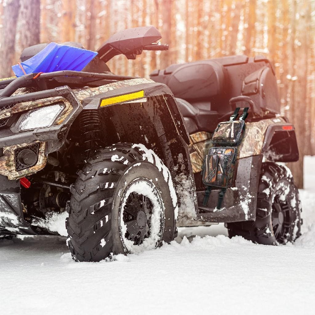 ATV Fender Bag, Rear Storage Bags Compatible with Sportsman Scrambler FourTrax Grizzly - KEMIMOTO