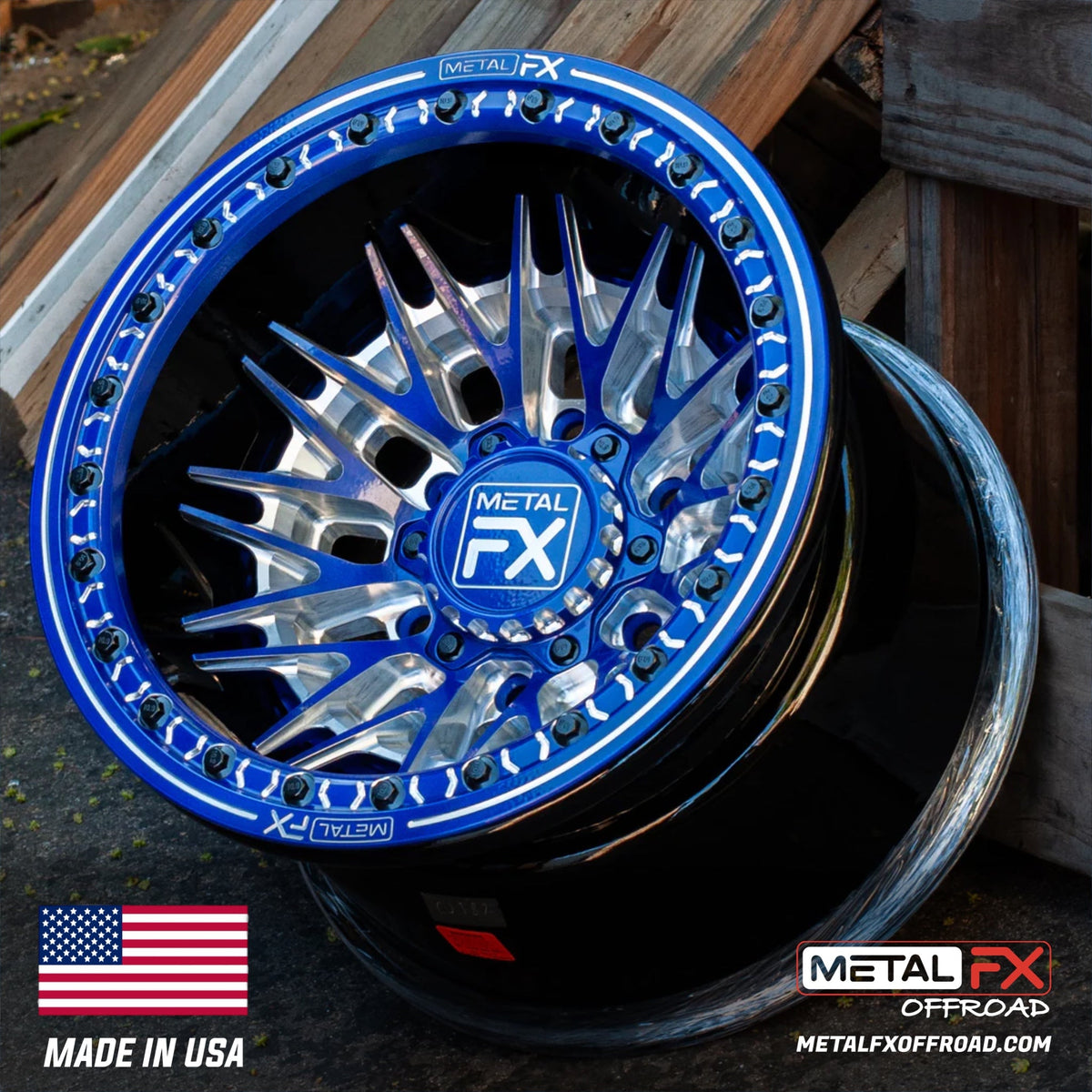 Metal FX Offroad Fang 6R Forged 3-Piece Beadlock UTV Wheel