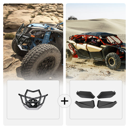 Front Bumpers & Lower Door Inserts For Can-Am Maverick X3 MAX - Kemimoto