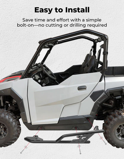 UTV Rock Sliders Nerf Bar for Polaris General 1000/ General XP 1000, 2016-2025