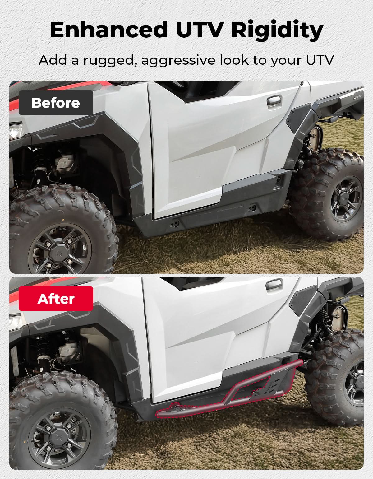 UTV Rock Sliders Nerf Bar for Polaris General 1000/ General XP 1000, 2016-2025