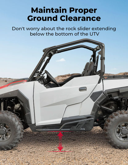 UTV Rock Sliders Nerf Bar for Polaris General 1000/ General XP 1000, 2016-2025