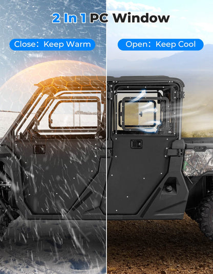 Full Doors with Sliding Window for CFMOTO UForce 1000XL 2022+