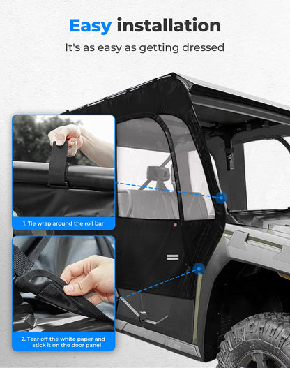 Kemimoto Tracker 800SX Crew Soft Cab Enclosure Doors