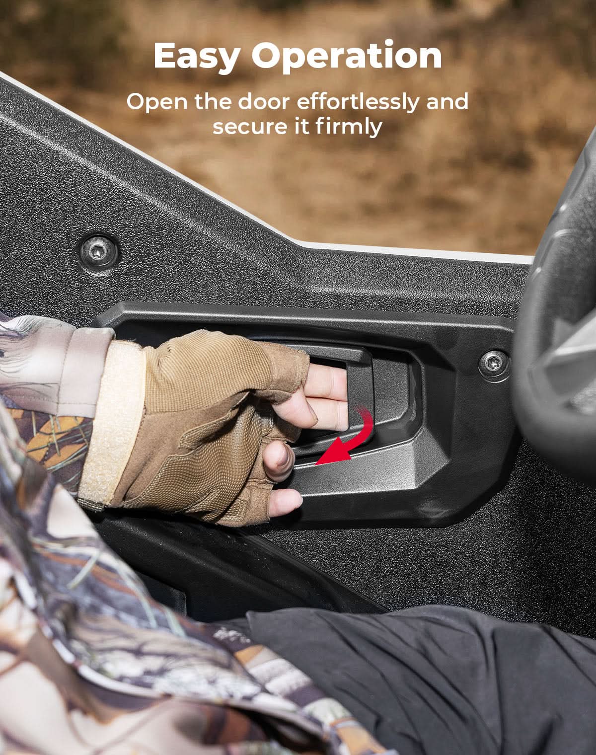 UTV Inside Door Handle Assembly for Polaris General 1000/4 1000 /XP 1000 /XP 4 1000 Replaces #7082216 - Kemimoto