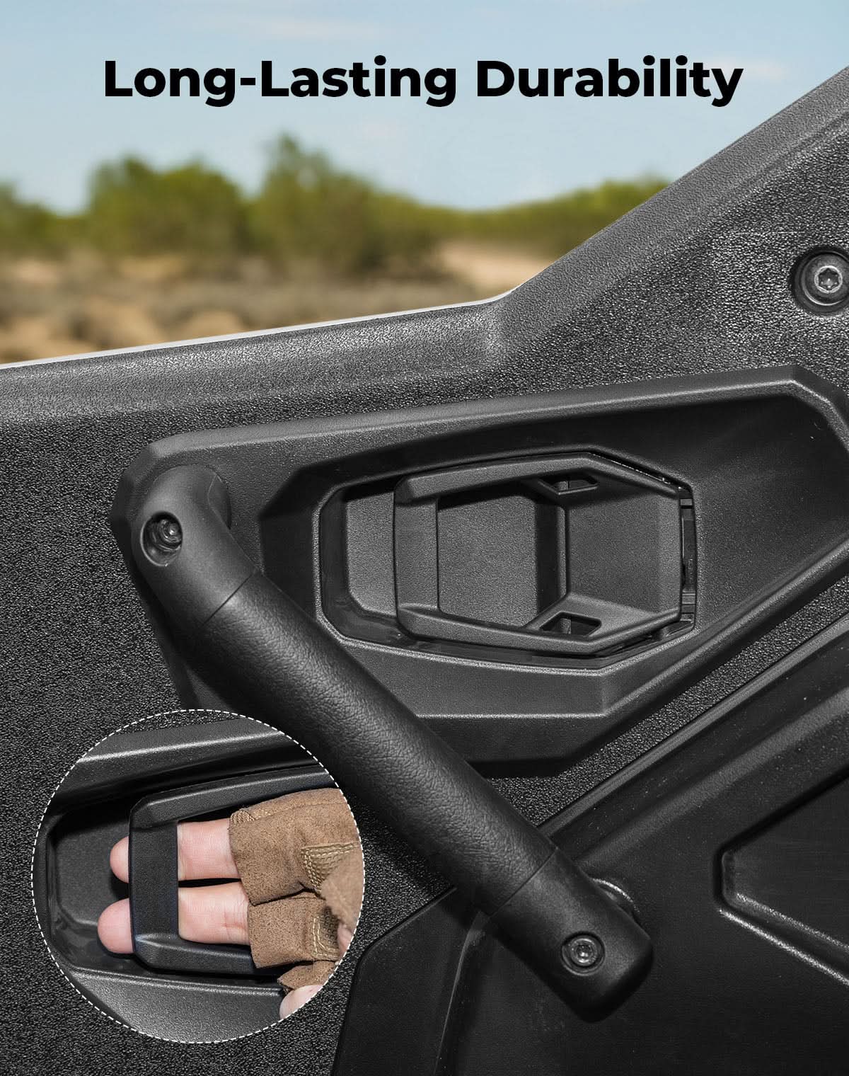 UTV Inside Door Handle Assembly for Polaris General 1000/4 1000 /XP 1000 /XP 4 1000 Replaces #7082216 - Kemimoto