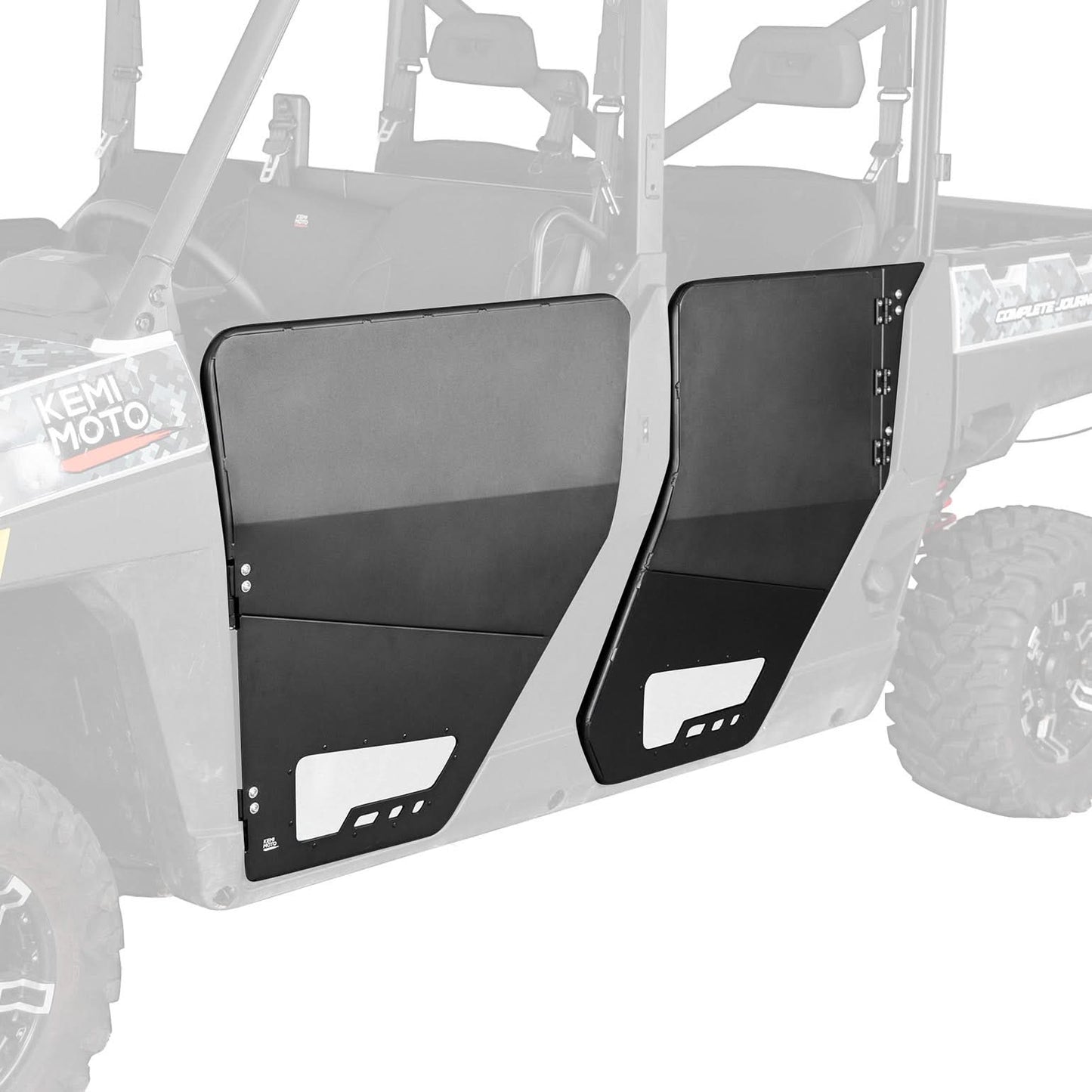 Aluminum Half Doors for Polaris Ranger Crew XP 1000 (2019-2025) - Kemimoto