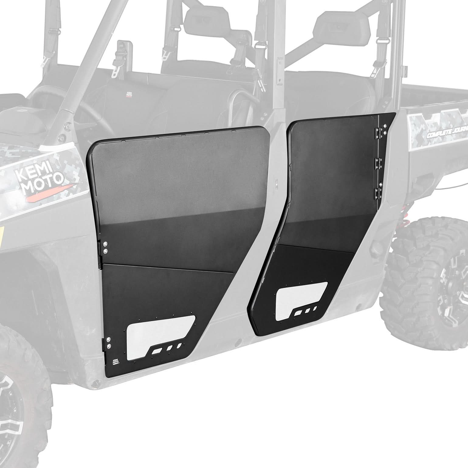 Aluminum Half Doors for Polaris Ranger Crew XP 1000 (2019-2025) - Kemimoto