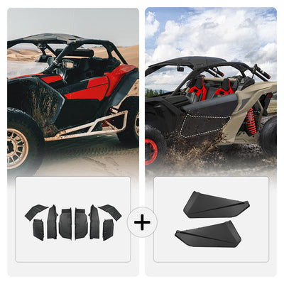 Front Lower Doors& Extended Fender Flares For Can-Am Maverick X3