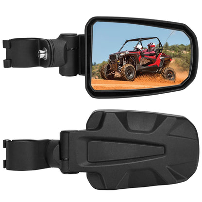 UTV Universal Adjustable Side View Convex Mirror for 1.75" Roll Cage - KEMIMOTO