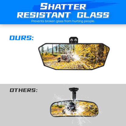 Polaris Ranger Rear View Mirror & 2" Tie Down Anchors - KEMIMOTO