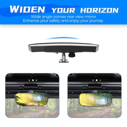 Polaris Ranger Rear View Mirror & 2" Tie Down Anchors - KEMIMOTO