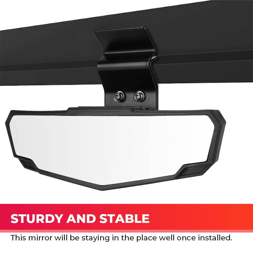 Polaris Ranger/ Defender Adjustable Break Away Side Mirrors & Rear View Mirror - KEMIMOTO