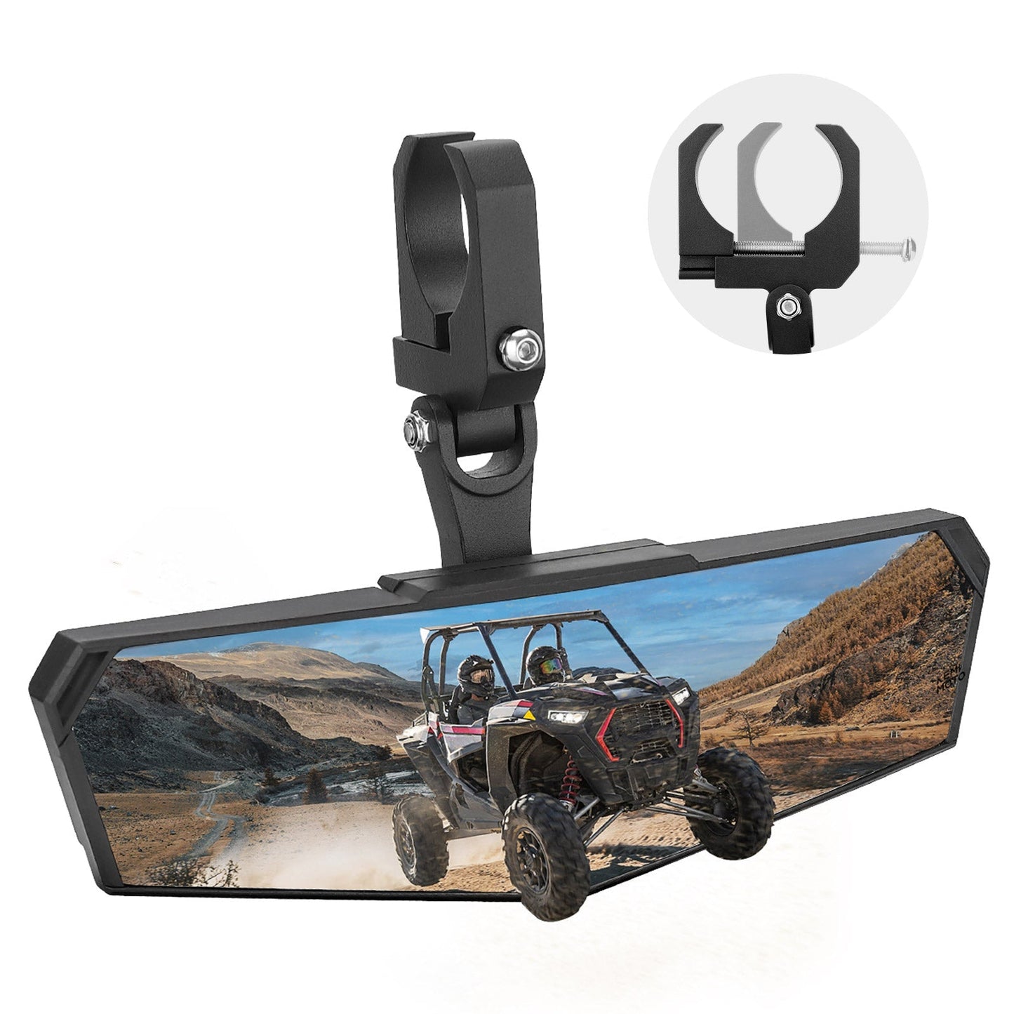 UTV 1.75" /  2" Side Mirror and Race Convex Mirror - Kemimoto