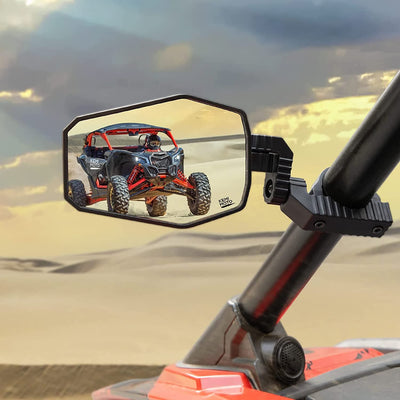 UTV Side Mirrors Fit 1.65"-2" Roll bar For RZR/ X3/ Pioneer/ Talon/ Kawasaki/ CFMOTO