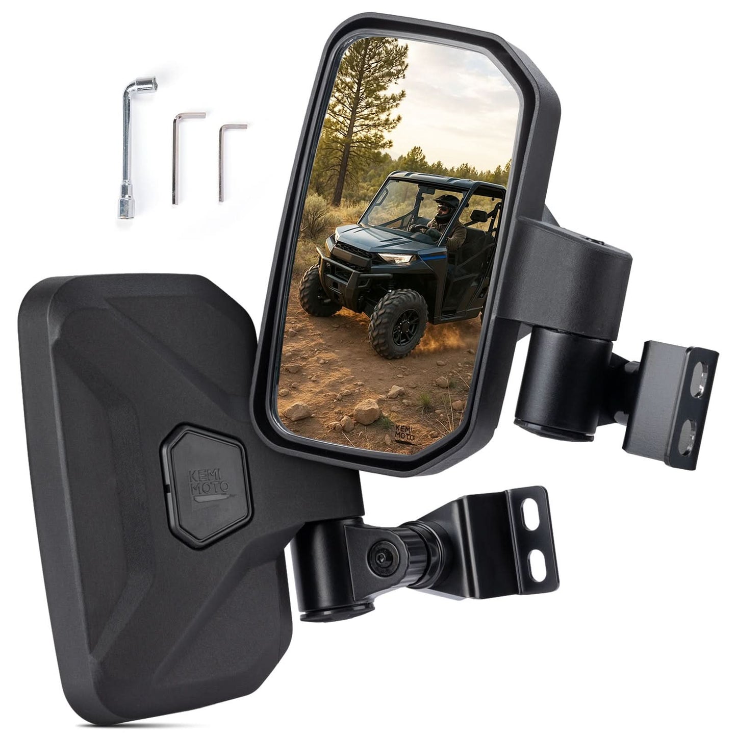 UTV Side View Mirrors for Polaris Ranger 570/500/900 XP (2014-2025)