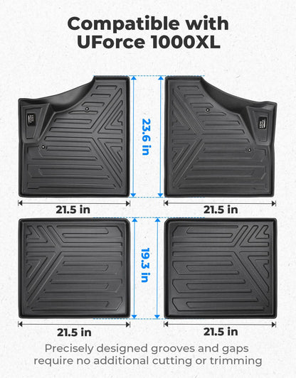 4 PCS Anti-Slip Floor Mats for CFMOTO UFORCE 1000XL - Kemimoto