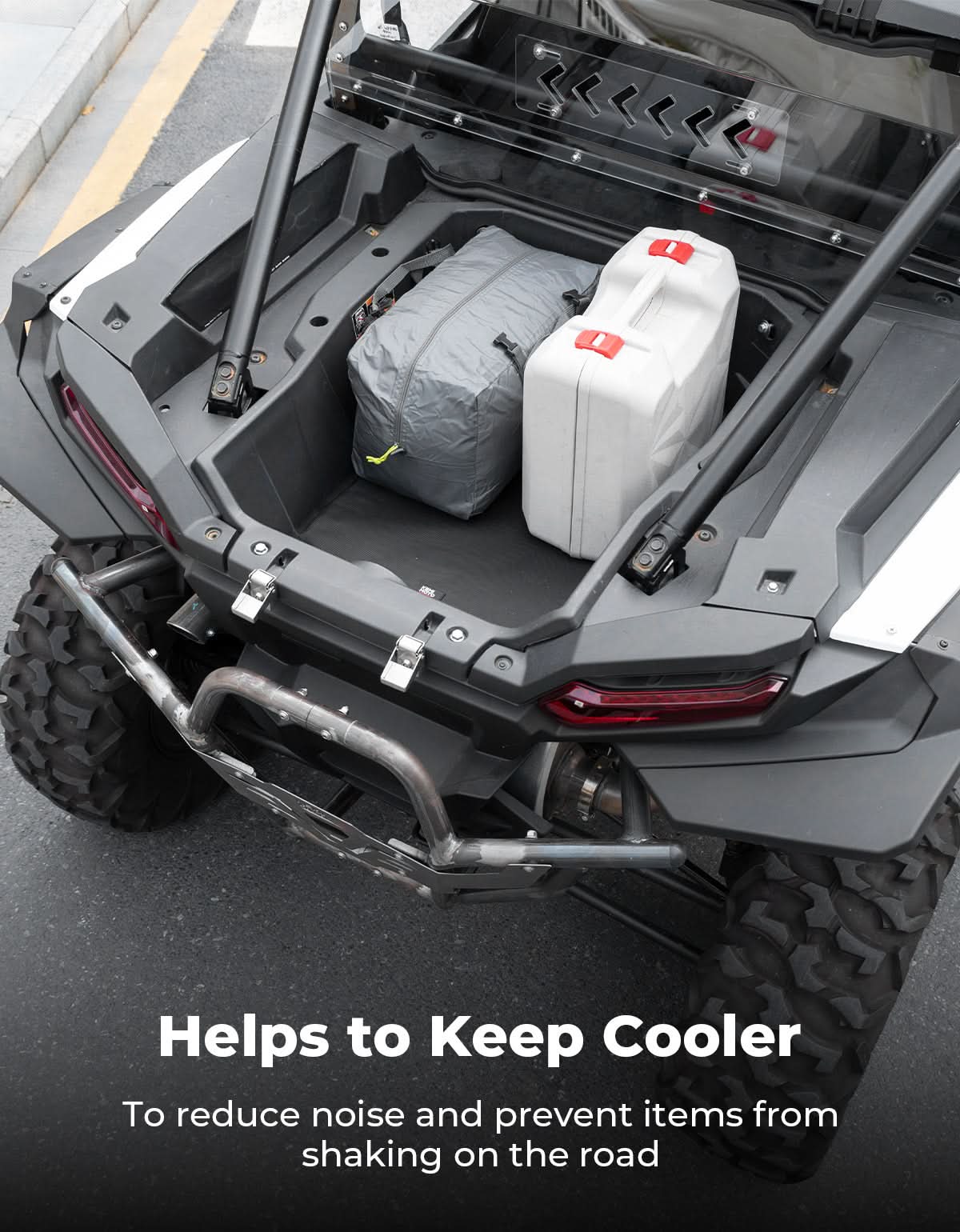 UTV Padded Heat Shield for Polaris RZR 2014-2025, Reduces Heat up to 30Â¡Ã£C, Reduces Noise - Kemimoto