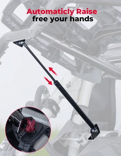 Pivoting Rear Cargo Rack for Can-Am Maverick X3/Max 2017-2025 - Kemimoto