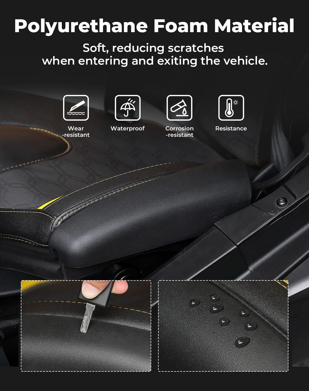 1 Pair Seat Side Pad Assembly for Can-Am Maverick X3 / Maverick R - Kemimoto