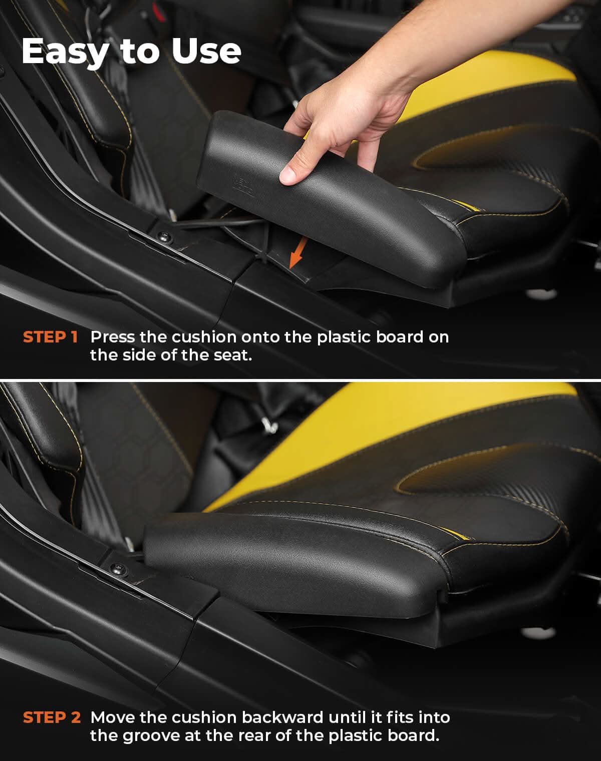 1 Pair Seat Side Pad Assembly for Can-Am Maverick X3 / Maverick R - Kemimoto