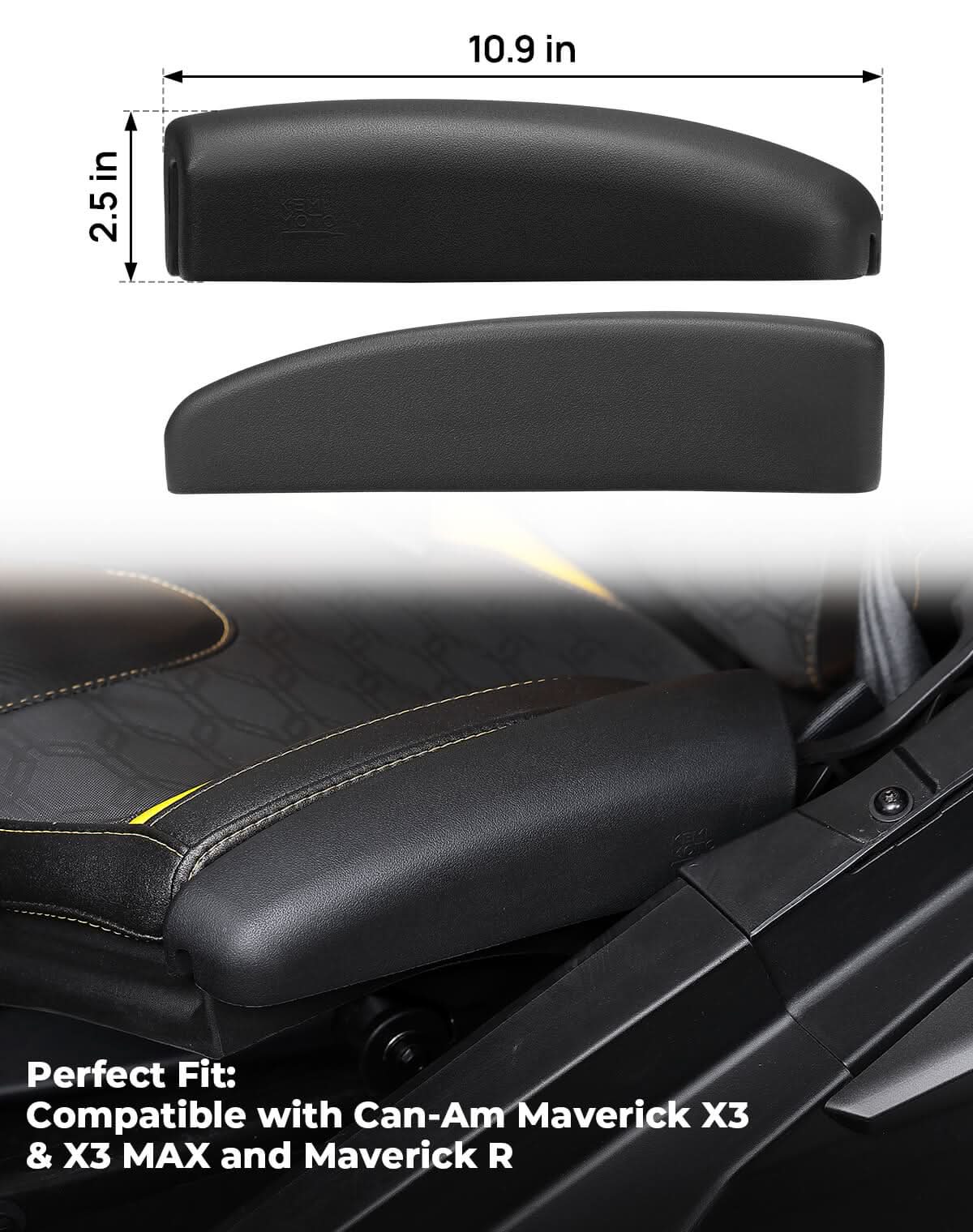 1 Pair Seat Side Pad Assembly for Can-Am Maverick X3 / Maverick R - Kemimoto