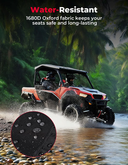 1680D UTV Seat Covers for Polaris General - Kemimoto