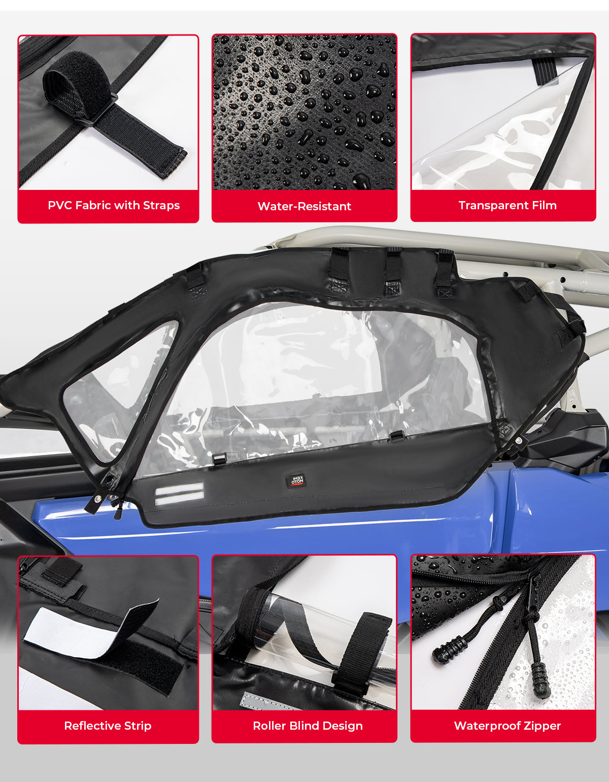 Upgraded Soft Cab Enclosure Doors for Can-Am Maverick X3